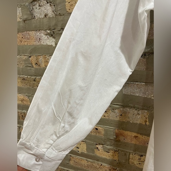 Sheer gauze button down shirt dress - Picture 2 of 5